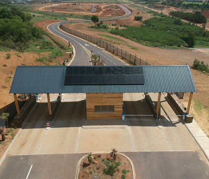 Aerial View of a Blockpower Installation